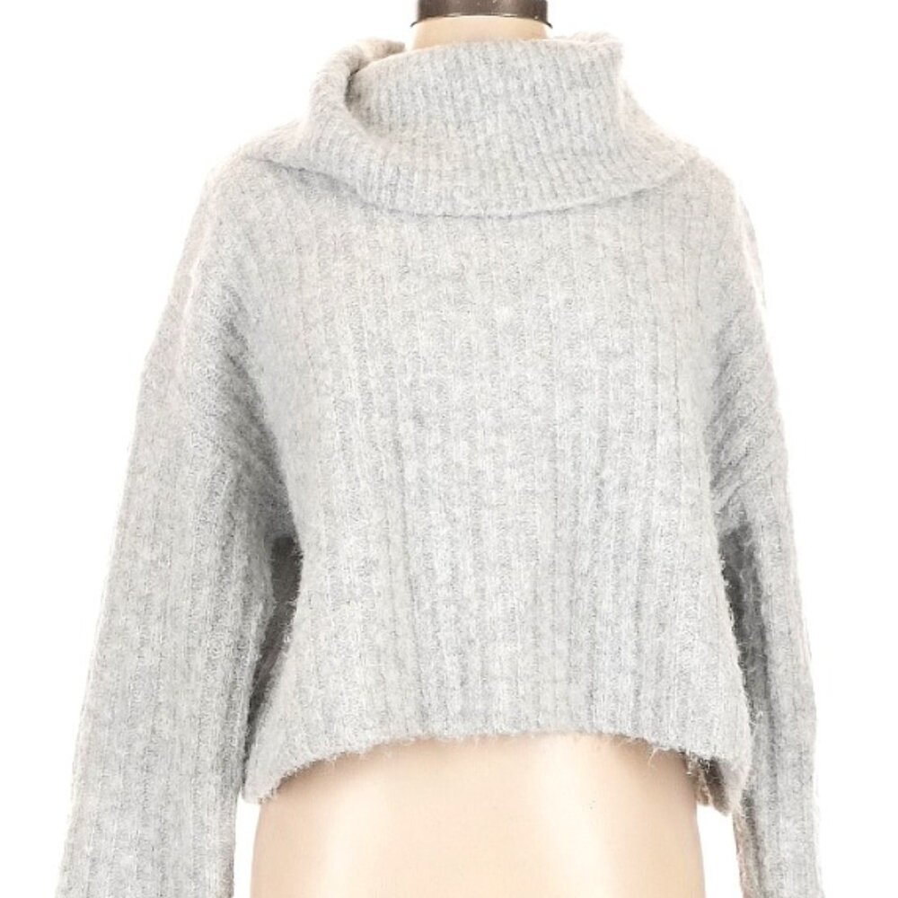 Anthropologie Navy Blue Long Sleeve Cardigan Nylon Cotton Fuzzy Size 0-2 NWOT